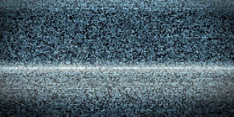 Image of interference on a television screen