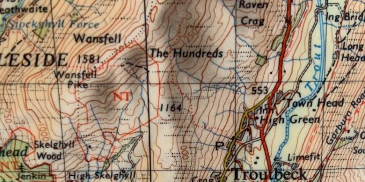 Ordnance Survey, 1966, Tourist Map of the Lake District, 1:63 360