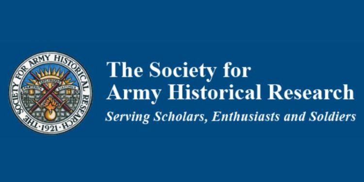 Society for Army Historical Research logo on a blue background