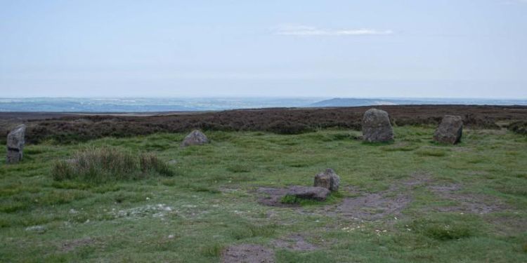 Photo of standing stones on Ilkley Moor