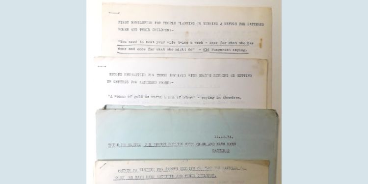 Documents from the Women&#039;s Aid archive