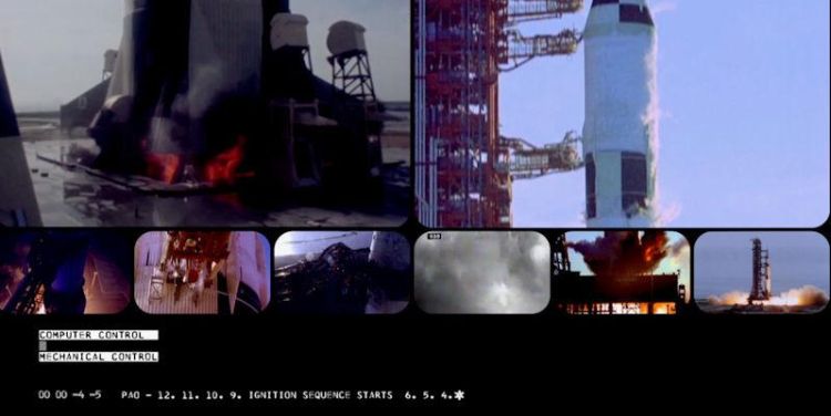Still from Carl Grinter's Thesis: Birth (2018). Images from the NASA Film Archive.
