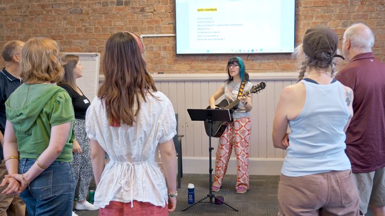 Group of people singing
