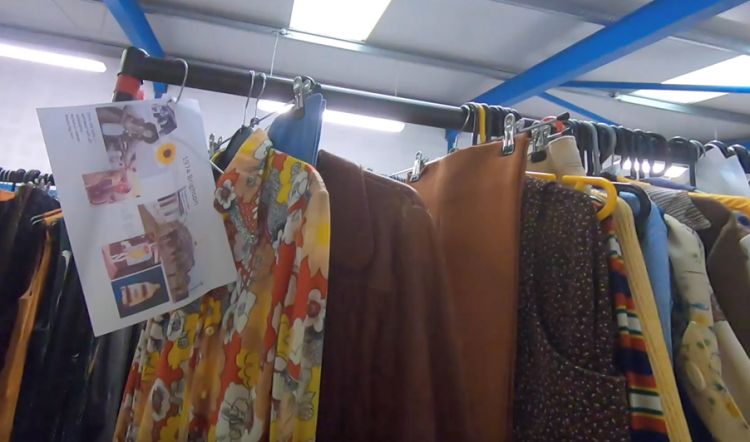 Costumes hanging on a rail