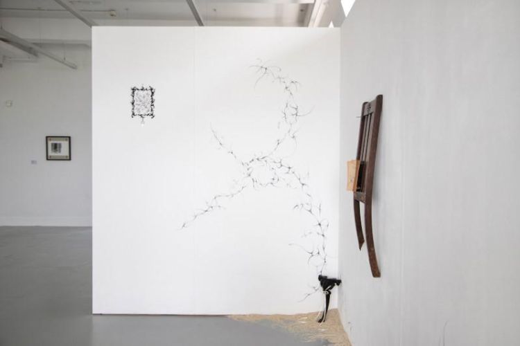 Installation view of work by artist Jun Rui Lo.