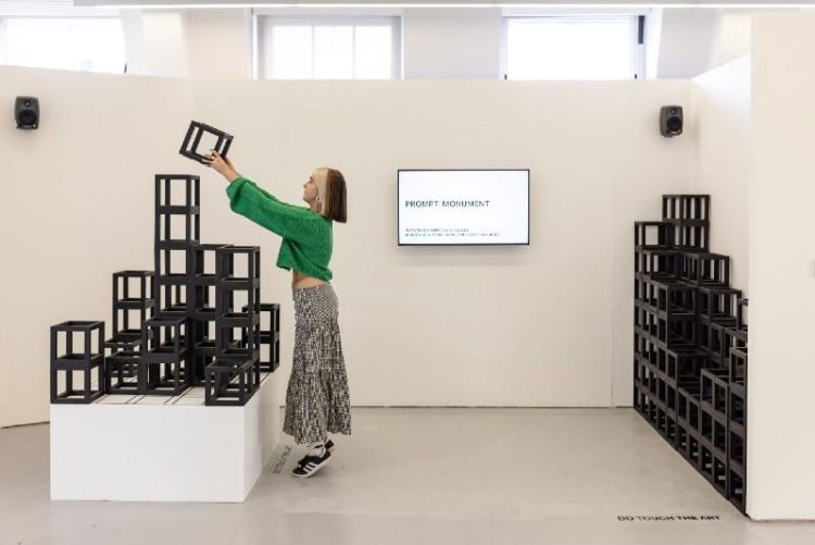 Interactive modular sculpture by Naomi Marchbank