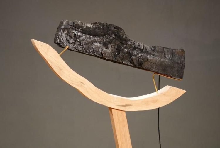 Sculpture of charcoal by Matthew Vaughan and Lucy Crouch