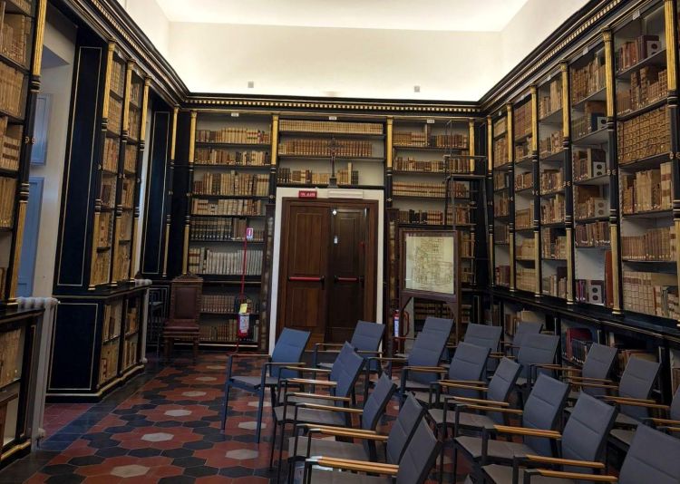 Inside the archive at the Venerable English College in Rome