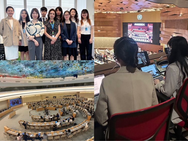 Leeds Conference Interpreting Cohort Visits the United Nations Office at Geneva (UNOG) for Simulated Interpreting Practice