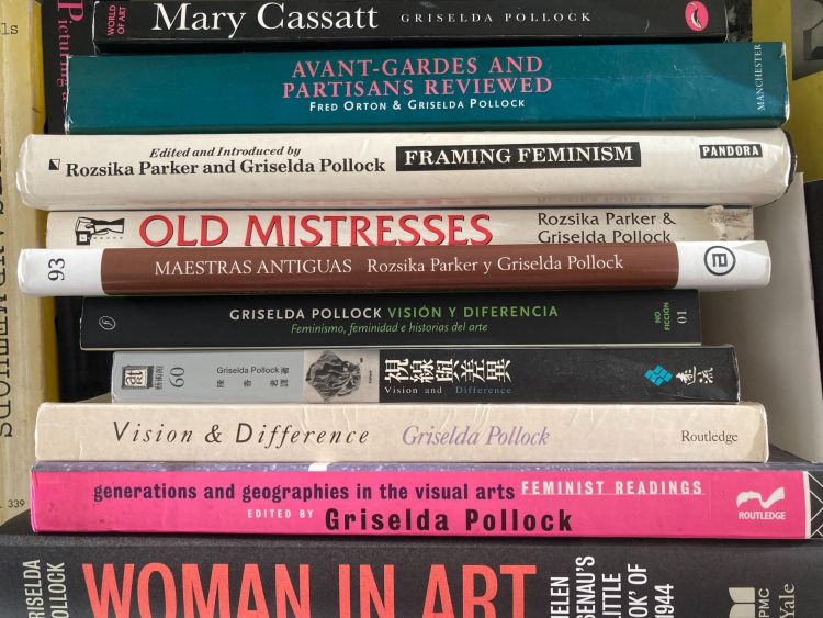 Stack of books by Griselda Pollock