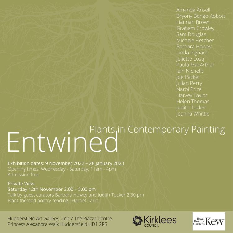 Poster for the Entwined exhibition