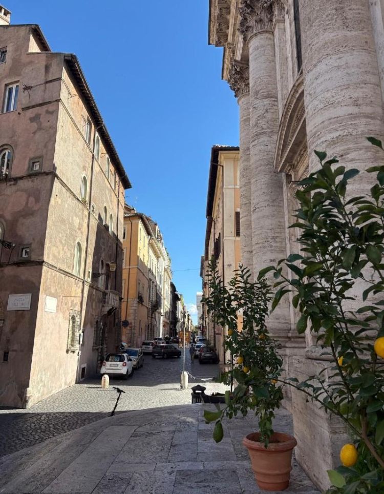 View of Via Gulia in Rome