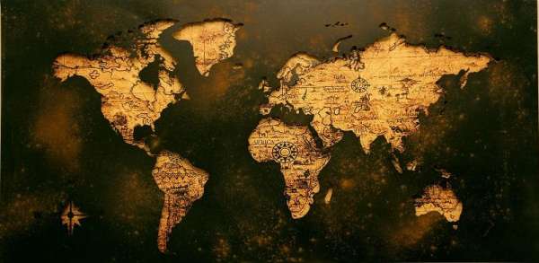 Picture from atlas of world map