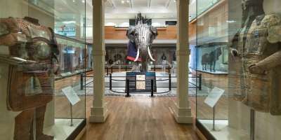 Photo of the Asian Gallery at the Royal Armouries in Leeds showing armour
