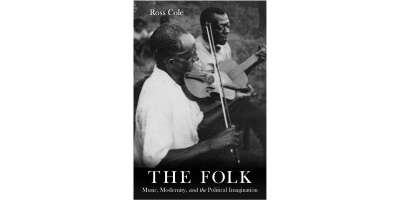 Front cover of the book 'The Folk' of two folk musicians playing a guitar and violin from circa  1870 to 1930.