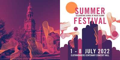 Poster for the University of Leeds International Concert Series' Summer Festival